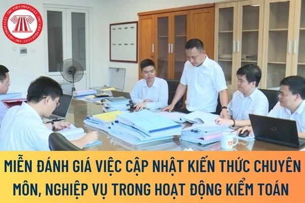 miễn đánh giá việc cập nhật kiến thức chuyên môn, nghiệp vụ trong hoạt động kiểm toán của Kiểm toán nhà nước