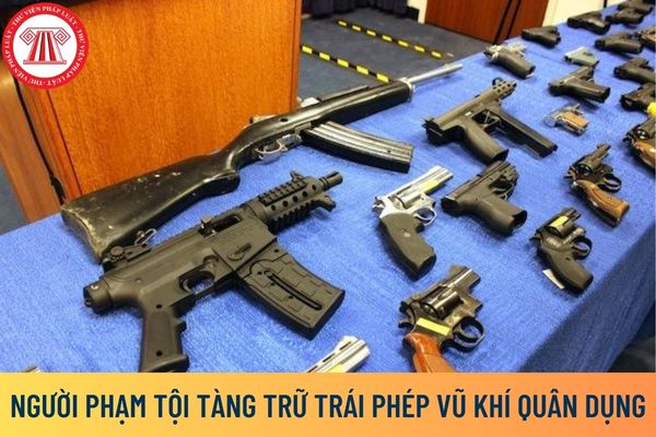 Người phạm tội tàng trữ trái phép vũ khí quân dụng tàng trữ khẩu súng trường 