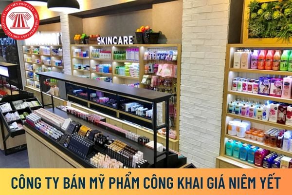 Công ty bán mỹ phẩm công khai giá niêm yết