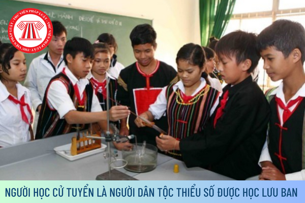 Người học cử tuyển là người dân tộc thiểu số không đủ điều kiện vào học tại trường đại học được học lưu ban