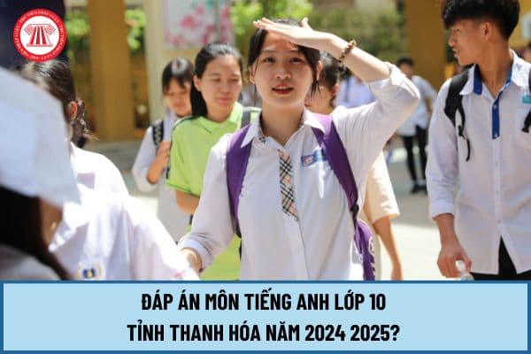 Đáp án Tiếng Anh lớp 10 Thanh Hóa năm 2024 2025? Xem đáp án Tiếng Anh tuyển sinh lớp 10 tại Thanh Hóa ở đâu?