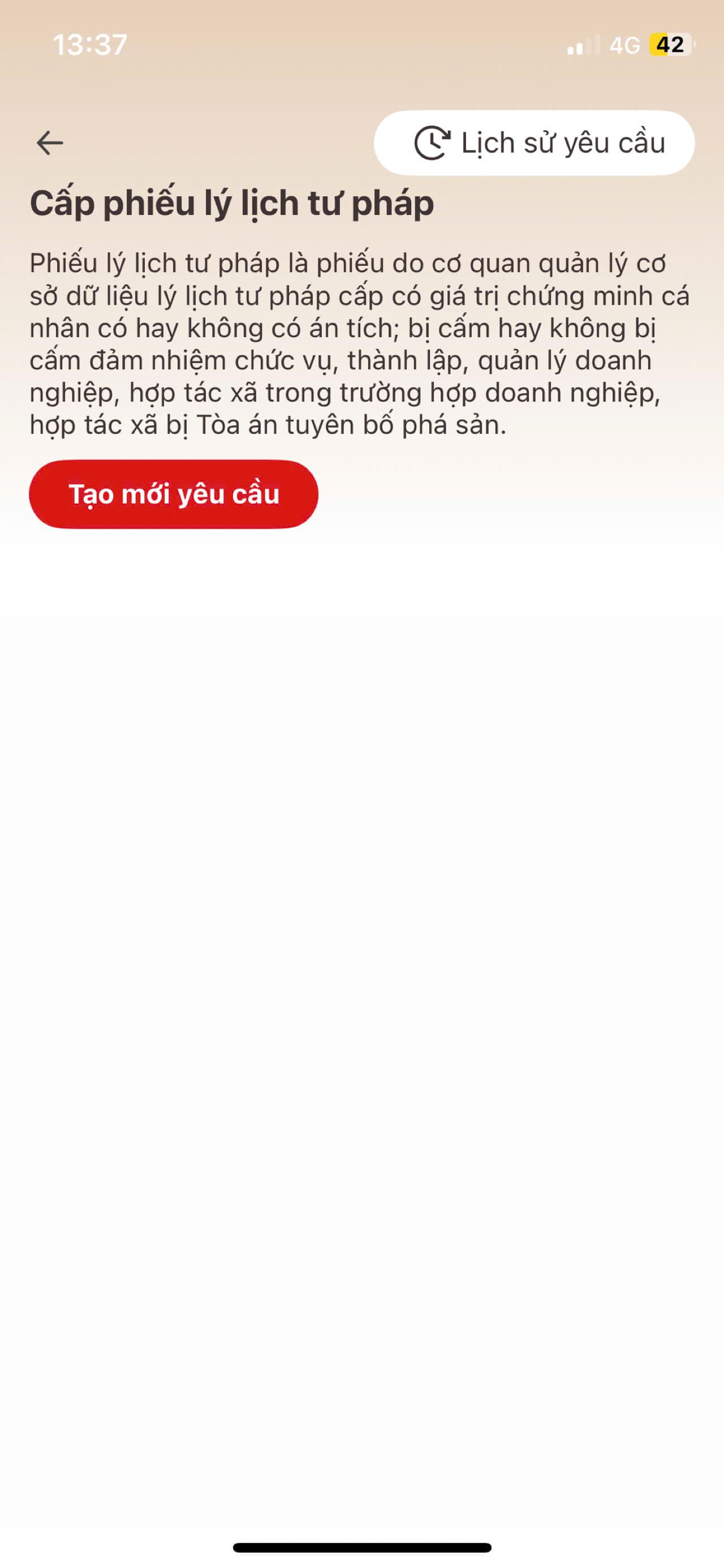 Cấp phiếu lý lịch tư pháp 4