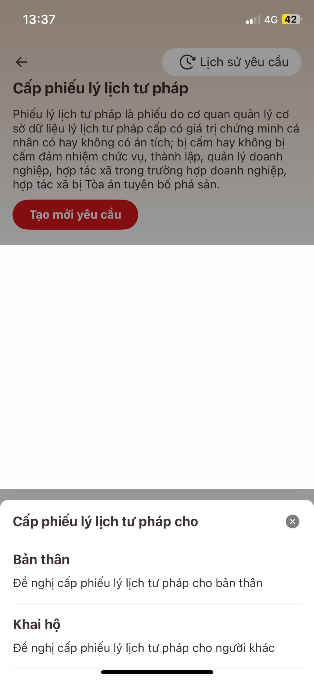 Cấp phiếu lý lịch tư pháp 5
