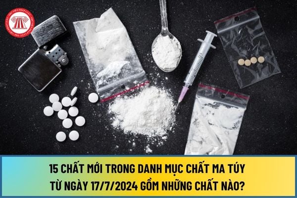 15 chất mới trong Danh mục chất ma túy từ ngày 17/7/2024 gồm những chất nào? Các chất mới được bổ sung ra sao?