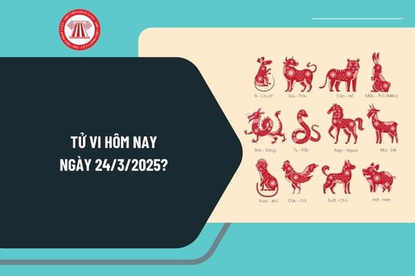 Tử vi hôm nay ngày 24 3 2025 chi tiết? Tử vi 12 con giáp ngày 24 3 2025? Tử vi ngày 24 3 2025 có gì tốt không?