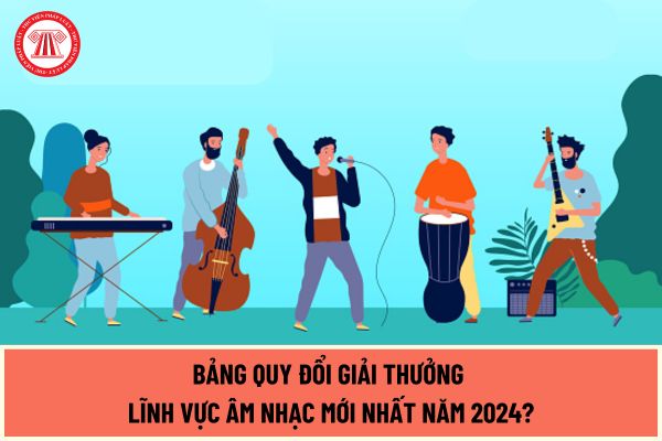 Bảng quy đổi giải thưởng lĩnh vực Âm nhạc mới nhất năm 2024 để xét tặng danh hiệu Nghệ sĩ nhân dân, Nghệ sĩ ưu tú?