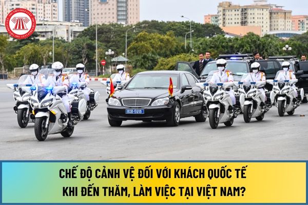 Chế độ cảnh vệ đối với khách quốc tế khi đến thăm, làm việc tại Việt Nam từ 01/1/2025 ra sao?