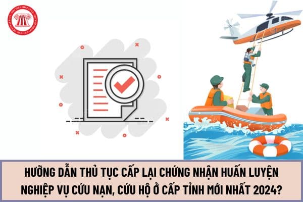 Hưỡng dẫn thủ tục Cấp lại Chứng nhận huấn luyện nghiệp vụ cứu nạn, cứu hộ ở cấp tỉnh mới nhất 2024?