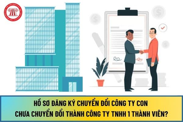 Hồ sơ đăng ký chuyển đổi Công ty con chưa chuyển đổi thành Công ty TNHH 1 thành viên từ ngày 01/9/2024 như thế nào?