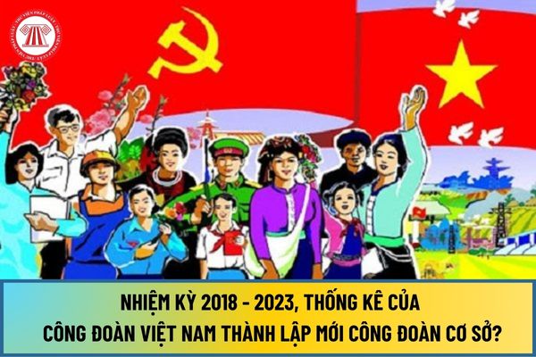 Nhiệm kỳ 2018 - 2023, theo thống kê của Công đoàn Việt Nam đã thành lập mới bao nhiêu công đoàn cơ sở?