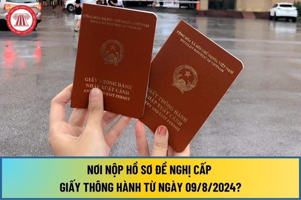 Nơi nộp hồ sơ đề nghị cấp giấy thông hành từ ngày 09/8/2024 theo Nghị định 67/2024/NĐ-CP như thế nào?