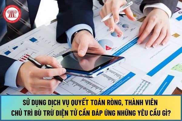 Từ 15/8/2024, để sử dụng dịch vụ quyết toán ròng, thành viên chủ trì bù trừ điện tử cần đáp ứng những yêu cầu gì?