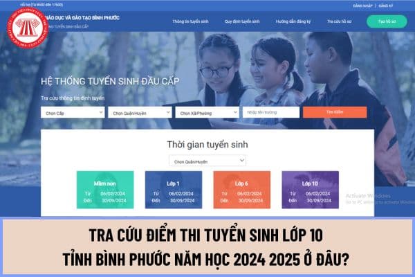 Tra cứu điểm thi tuyển sinh lớp 10 Bình Phước năm học 2024 2025 ở đâu? Link xem điểm thi vào lớp 10 ở Bình Phước ra sao?