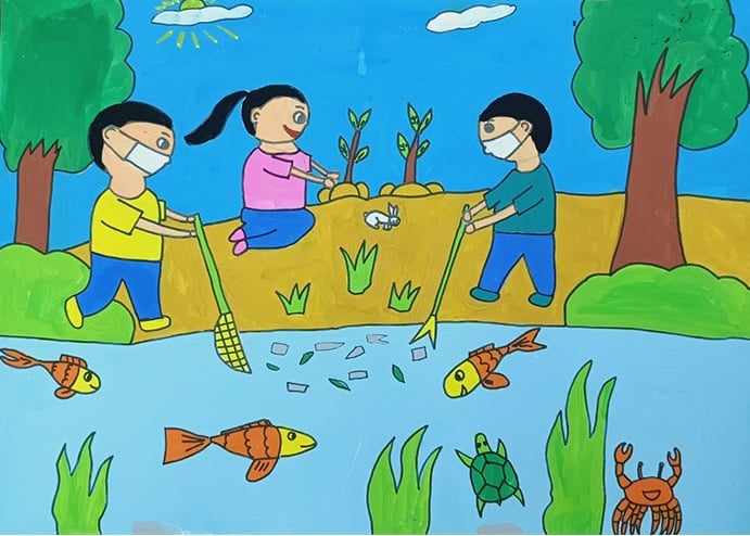 mẫu vẽ ngày hè 4