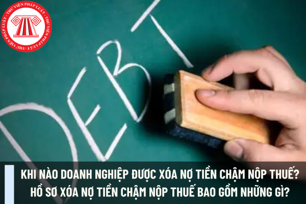 Khi nào doanh nghiệp được xóa nợ tiền chậm nộp thuế? Hồ sơ xóa nợ tiền chậm nộp thuế bao gồm những gì?