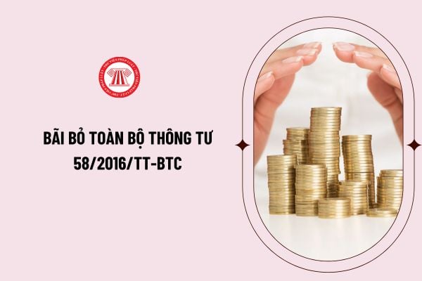 Bãi bỏ toàn bộ Thông tư 58/2016/TT-BTC sử dụng vốn nhà nước để mua sắm nhằm duy trì hoạt động thường xuyên của cơ quan nhà nước?