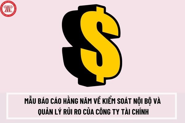 Mẫu báo cáo hằng năm về kiểm soát nội bộ và quản lý rủi ro của công ty tài chính Thông tư 14/2023/TT-NHNN?  