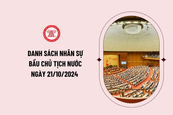 Danh sách nhân sự bầu Chủ tịch nước ngày 21/10/2024 được trình khi nào? Quy trình bầu Chủ tịch nước?