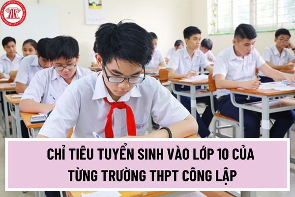 Công bố chỉ tiêu tuyển sinh vào lớp 10 của từng trường THPT công lập tại Thành phố Hồ Chí Minh năm 2023?