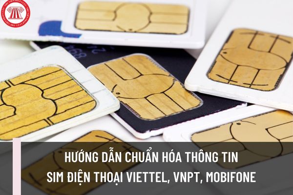 Chuẩn hóa thông tin sim điện thoại Viettel, VNPT, mobifone như thế nào? Thông tin thuê bao phải bao gồm những gì?