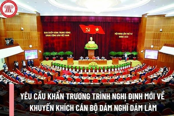 Yêu cầu khẩn trương trình Nghị định mới về khuyến khích cán bộ dám nghĩ dám làm của Chính phủ? 