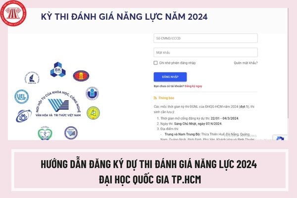 Hướng dẫn đăng ký thi đánh giá năng lực TPHCM