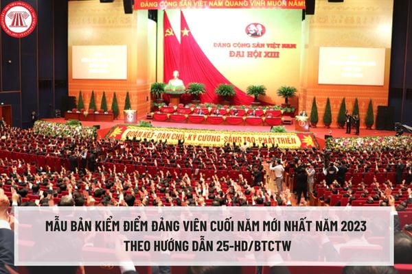 Mẫu bản kiểm điểm đảng viên cuối năm mới nhất năm 2023 theo Hướng dẫn 25-HD/BTCTW? Hướng dẫn cách viết bản kiểm điểm đảng viên?