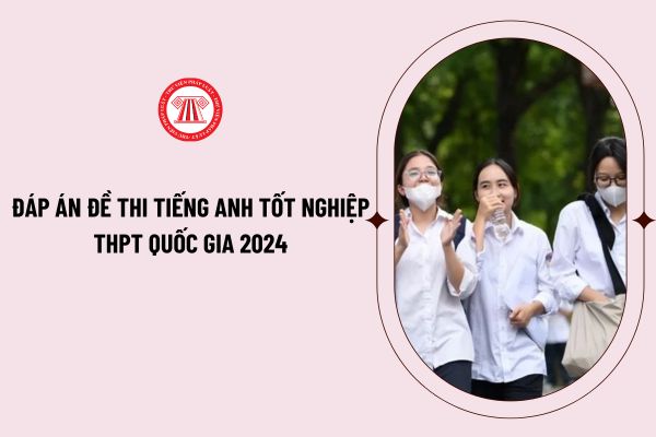 Đáp án đề thi Tiếng Anh tốt nghiệp THPT Quốc gia 2024? Xem toàn bộ đáp án các mã đề thi Tiếng Anh tốt nghiệp THPT Quốc gia 2024?