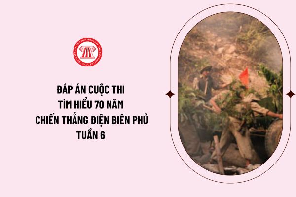 Đáp án cuộc thi tìm hiểu 70 năm chiến thắng Điện Biên Phủ và 65 năm Ngày mở đường Hồ Chí Minh - Ngày truyền thống Bộ đội Trường Sơn tuần 6?