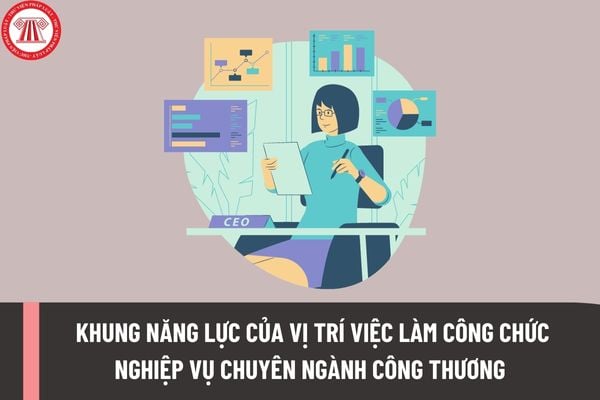 Khung năng lực của vị trí việc làm công chức nghiệp vụ chuyên ngành công thương gồm các nội dung nào?