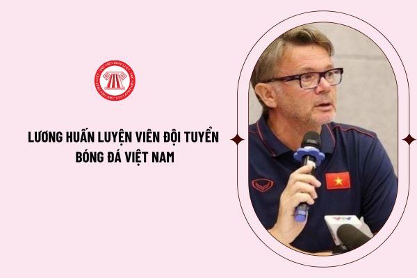 Lương huấn luyện viên đội tuyển bóng đá Việt Nam là bao nhiêu tiền trên một ngày theo quy định pháp luật?
