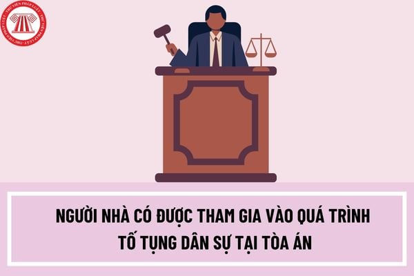 Người nhà có được tham gia vào quá trình tố tụng dân sự tại tòa án theo quy định hiện nay không?