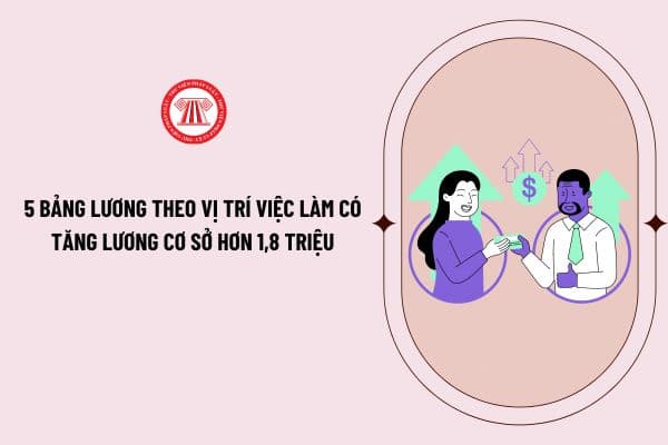 5 Bảng lương theo vị trí việc làm có tăng lương cơ sở hơn 1,8 triệu từ 1/7/2024 khi cải cách tiền lương không?