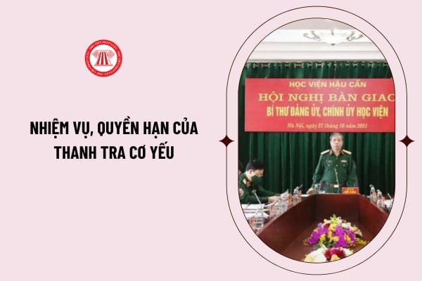 Từ ngày 01/3/2024, thanh tra cơ yếu có nhiệm vụ, quyền hạn như thế nào theo Nghị định 03/2024/NĐ-CP?