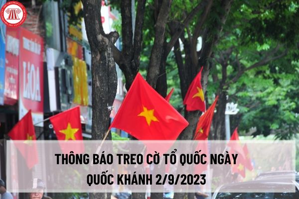Thông báo treo cờ Tổ quốc ngày Quốc khánh 2/9/2023 của thành phố Hà Nội? Thời gian treo cờ là khi nào?