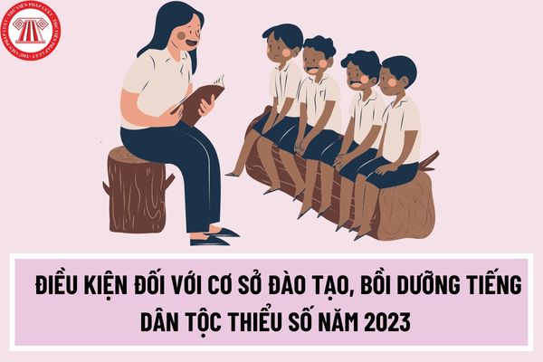 Điều kiện đối với cơ sở đào tạo, bồi dưỡng tiếng dân tộc thiểu số năm 2023 được quy định như thế nào? 