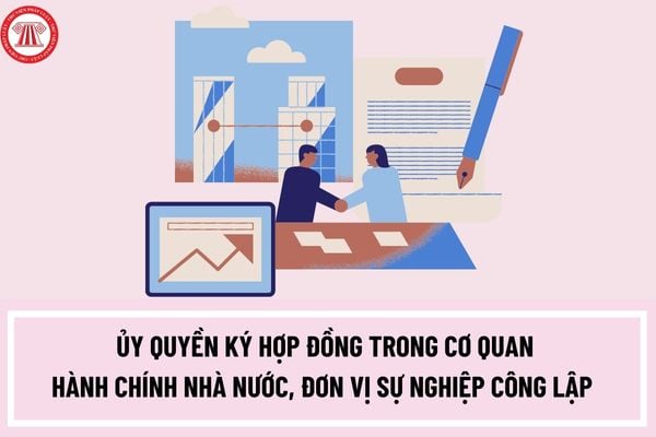 Có được ủy quyền ký hợp đồng trong cơ quan hành chính nhà nước, đơn vị sự nghiệp công lập không?