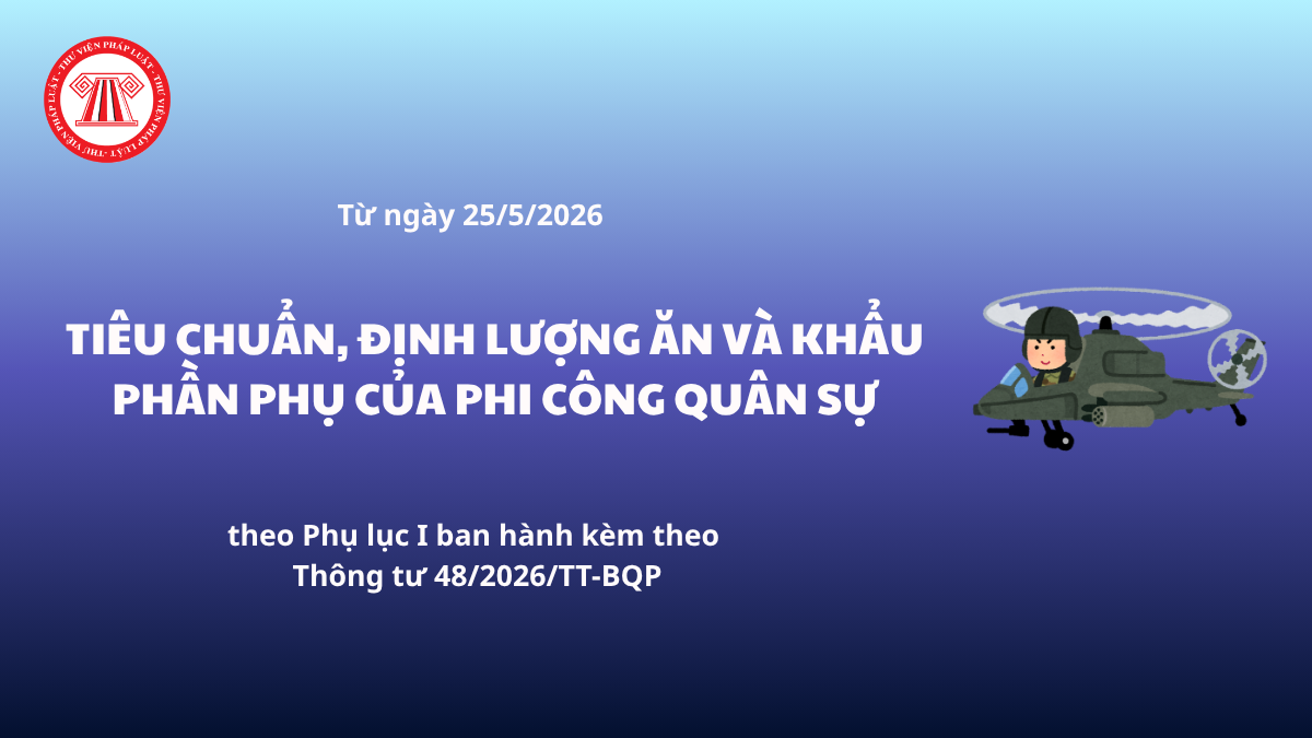 Định lượng ăn và khẩu phần phụ của phi công quân sự