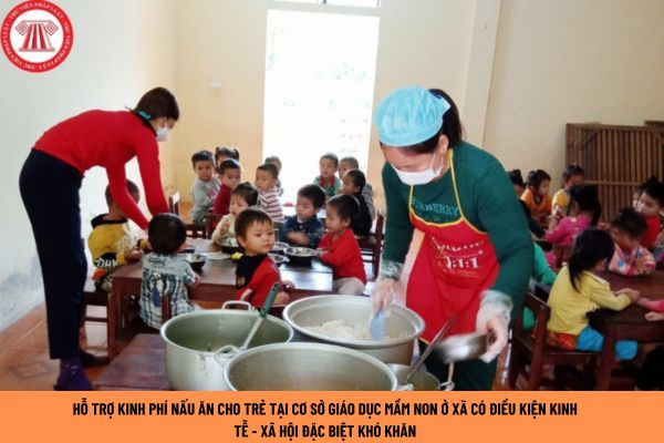 hỗ trợ kinh phí nấu ăn cho trẻ