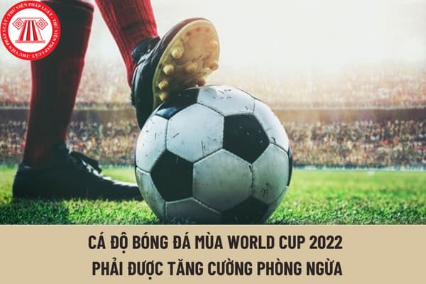 Cá độ bóng đá mùa World Cup 2022 phải được tăng cường phòng ngừa, đấu tranh với tội phạm vi phạm pháp luật liên quan như thế nào?