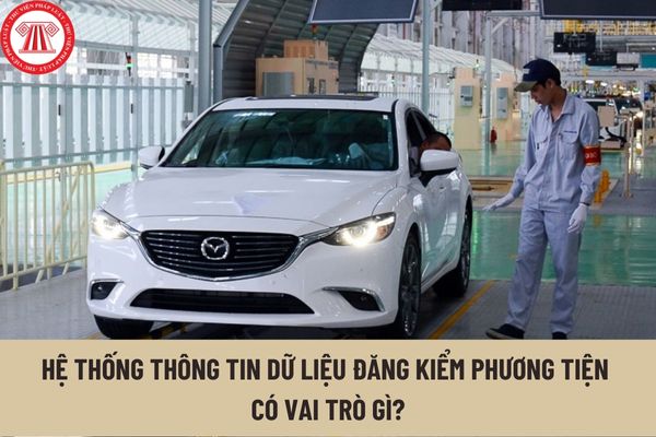 Hệ thống thông tin dữ liệu đăng kiểm phương tiện có vai trò gì? Ai có quyền chia sẻ cơ sở dữ liệu đăng kiểm phương tiện?