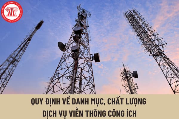 Danh mục, chất lượng dịch vụ viễn thông công ích thuộc chương trình cung cấp dịch vụ viễn thông công ích đến năm 2025 được quy định như thế nào?