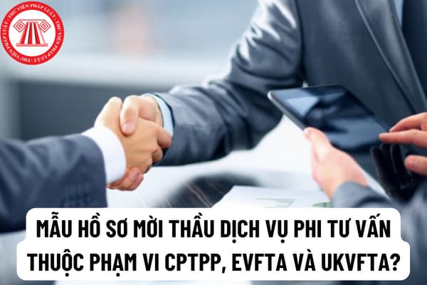 Mẫu hồ sơ mời thầu dịch vụ phi tư vấn đối với gói thầu áp dụng Hiệp định CPTPP được áp dụng như thế nào?