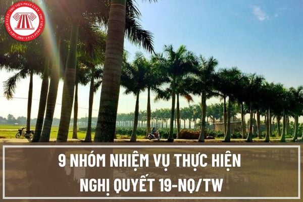 9 nhóm nhiệm vụ trong Chương trình hành động thực hiện Nghị quyết 19-NQ/TW về nông nghiệp, nông thôn là những gì?