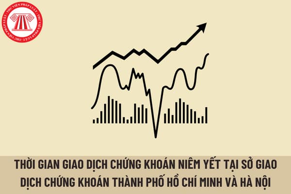 Thời gian giao dịch chứng khoán niêm yết tại Sở Giao dịch Chứng khoán thành phố Hồ Chí Minh và Hà Nội được quy định như thế nào?