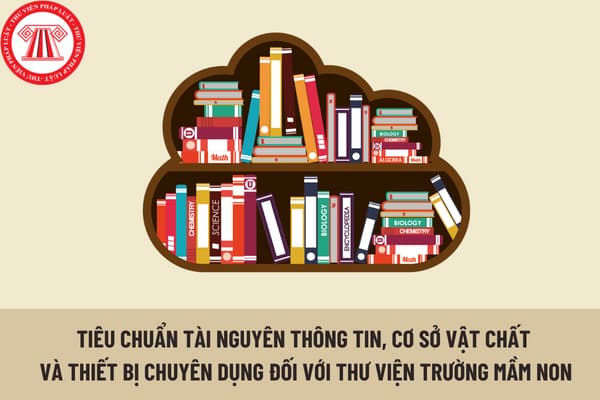 Tiêu chuẩn về tài nguyên thông tin, cơ sở vật chất và thiết bị chuyên dụng đối với thư viện trường mầm non được quy định như thế nào?