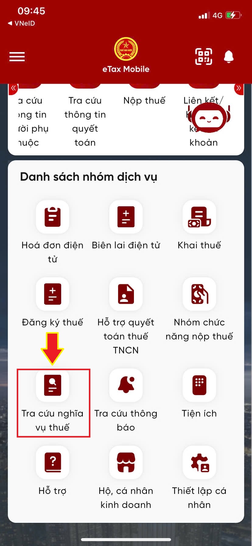 Tra cứu nghĩa vụ thuế