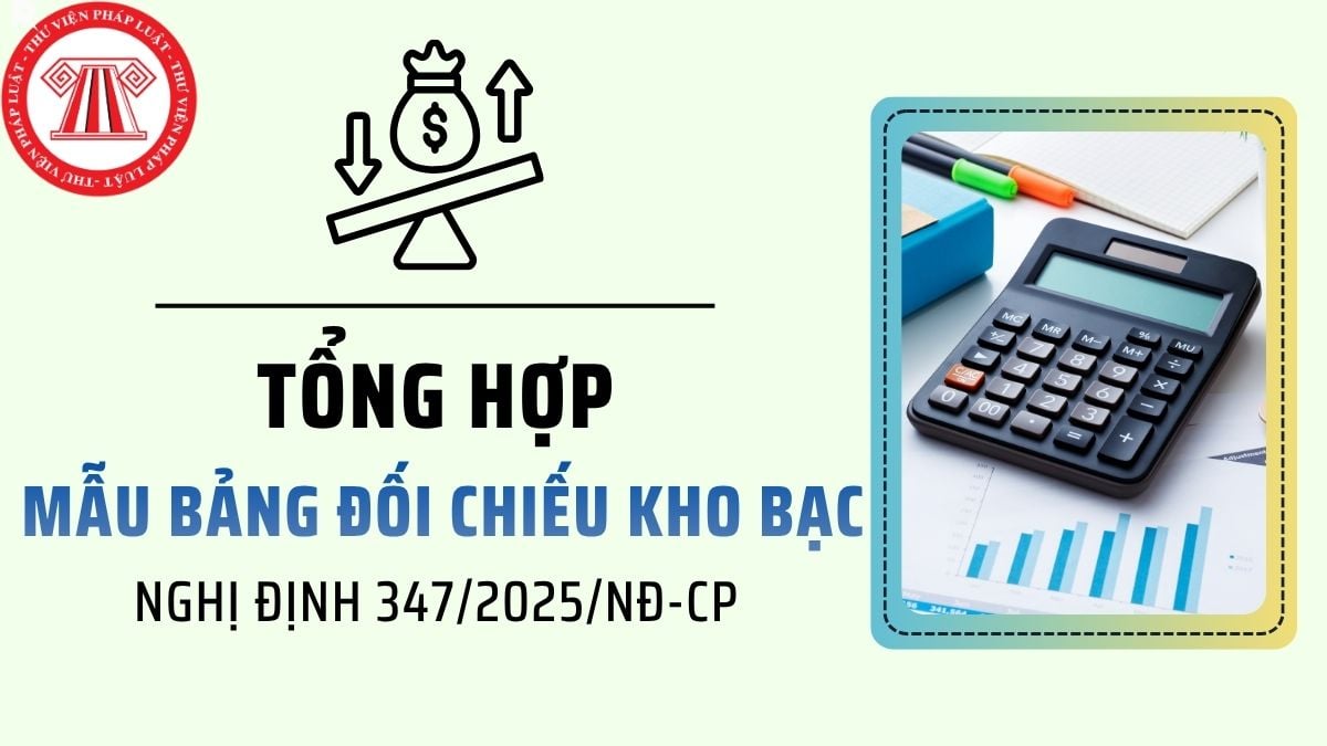 TỔNG HỢP Mẫu bảng đối chiếu Kho bạc mới nhất 2026? Mẫu đối chiếu Kho bạc mới nhất theo Nghị định 347?