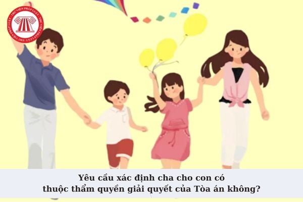 Yêu cầu xác định cha cho con có thuộc thẩm quyền giải quyết của Tòa án không? Quyền và nghĩa vụ của con đối với cha mẹ?