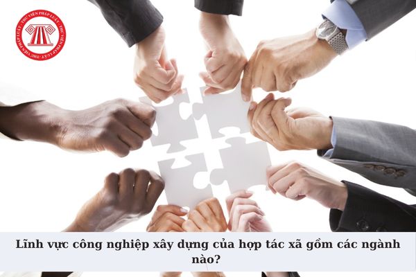 Lĩnh vực công nghiệp xây dựng của hợp tác xã gồm các ngành nào? Phân loại hợp tác xã trong lĩnh vực công nghiệp xây dựng?